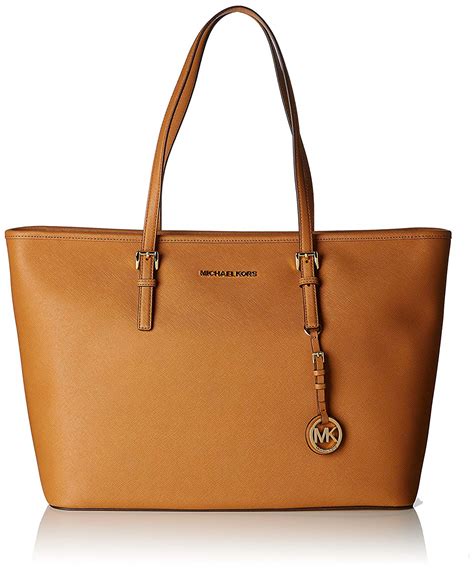 michael kors 38f7gtvt3l|Michael Kors Jet Set Travel Saffiano Leather Tote 38F7GTVT3L .